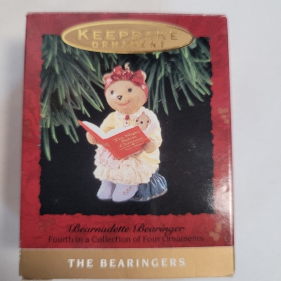 Hallmark Keepsake Xmas Ornament Lot of 3 1990's Bearinger Bears - Picture 10 of 13